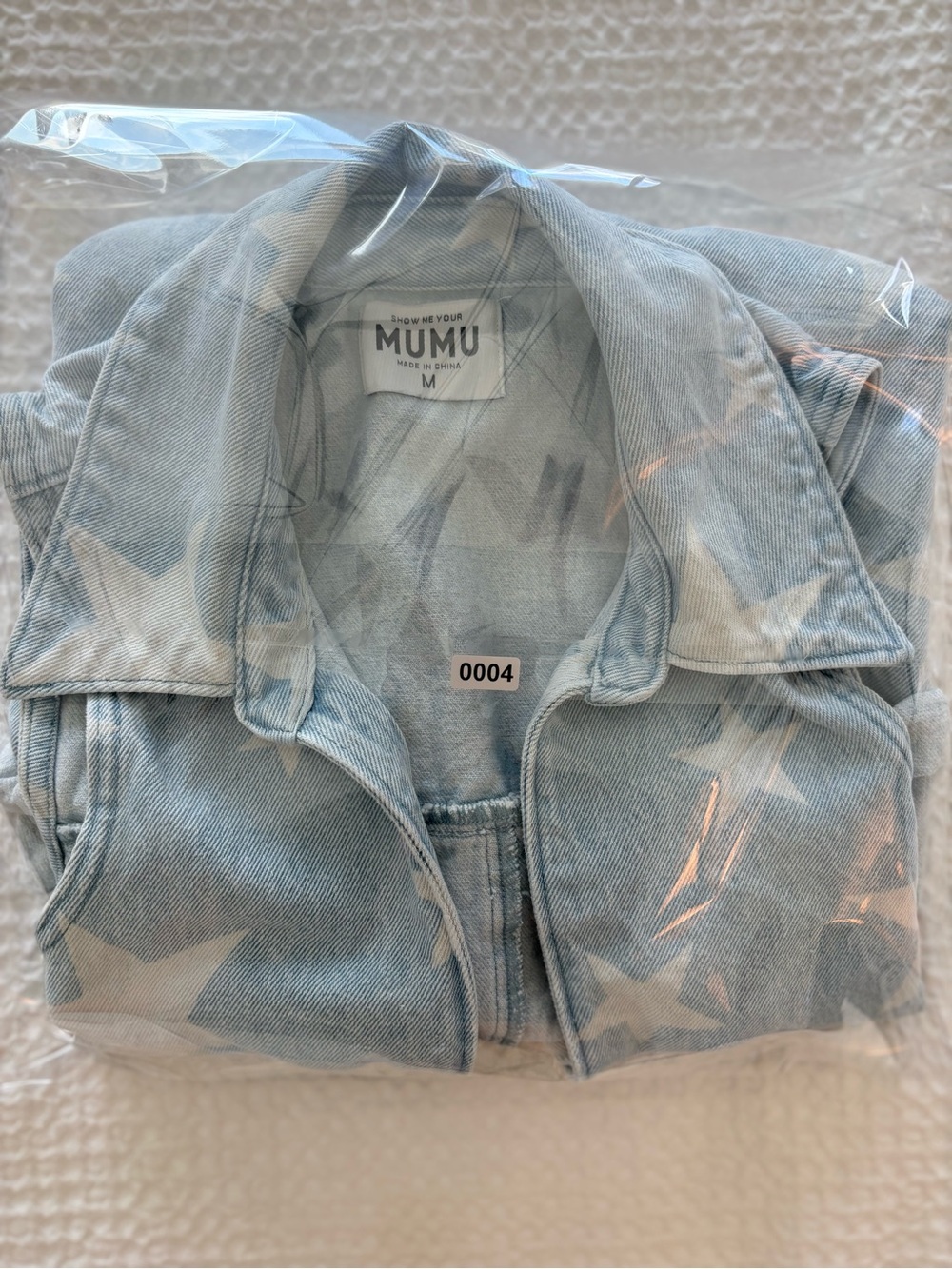 Show Me Your Mumu Reno Romper You’re A Star Revolve Denim Patriotic Summer M #4 - Picture 13 of 13
